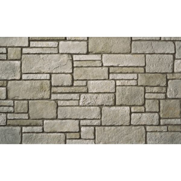 White Cap Westlake Royal Stone Cultured Stone Sculpted Ashlar Silver